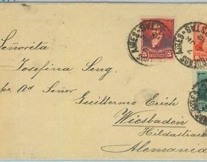 94007 - ARGENTINA - POSTAL HISTORY - STATIONERY COVER to GERMANY + stamps 1897
