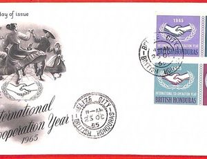 aa3742 - British Honduras - POSTAL HISTORY - FDC COVER 1965 Cooperation Year