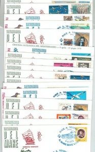 77865 - ITALY - Postal History -  set of 18 COVERS A. Vespucci  BOAT TOUR   1978