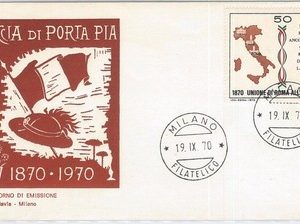66423 - ITALY - POSTAL HISTORY - SPECIAL COVER  1970 - BATTLE Porta Pia