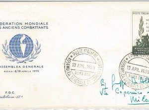 66421 - ITALY - POSTAL HISTORY - FDC COVER 1959 - WARRIORS ASSOCIATION