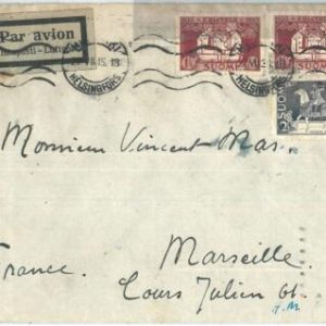 71720 - FINLAND - Postal History -  COVER to FRANCE  1935