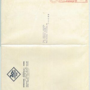 BK0097 - ITALY - Postal History - Red POSTMARK on cover 1959 -  CINEMA: Bergman