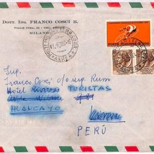 ai4055 - Italy - POSTAL HISTORY - Air Mail COVER - Cycling - 1962