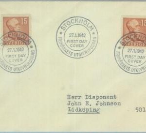 89047 -  SWEDEN - POSTAL HISTORY -  FDC COVER 1942  - ROYALTY