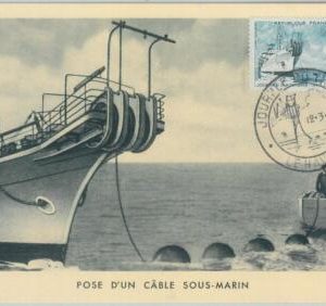 81254 - FRANCE  - Postal History -  MAXIMUM CARD -  Submarine BOATS 1960