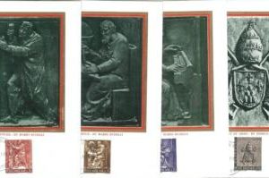 68921 - VATICANO - Set of 11  MAXIMUM CARDS 1966  - ART  Religion