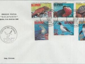 75748 - ECUADOR - Postal History - FDC COVER - GALAPAGOS Birds TURTLE 1992