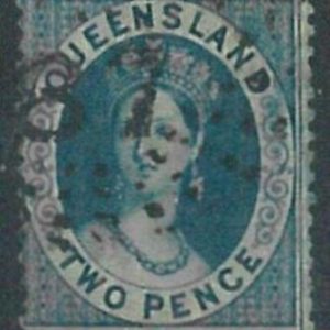 70273 - AUSTRALIA: Queensland - STAMP: Finely Used stamp with nice "87" postmark