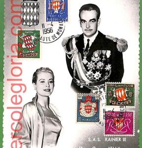 ah0829 - VINTAGE POSTCARD - Grace Kelly - 1956 - ROYALTY  Monaco