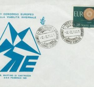 75821 - ITALY  - Postal History - EVENT Postmark 1961 Auto CARS Road Safety