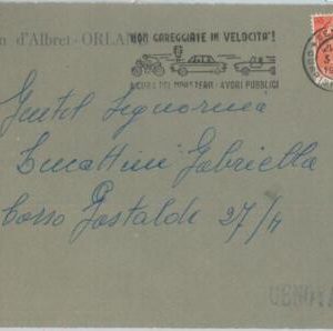 75819 - ITALY - Postal History - Postmark 1960 Auto CARS Road TRAFFIC motorcycle
