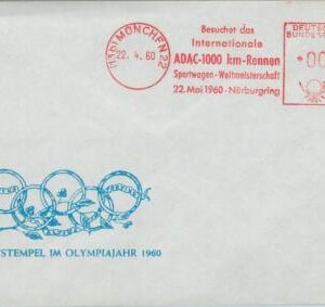 75801 - GERMANY - Postal History - EVENT Postmark 1960 Auto CARS