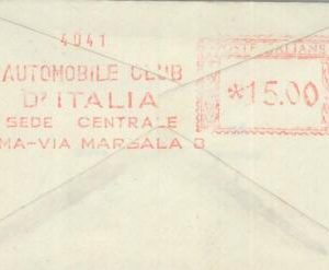 75824 - ITALY - Postal History - Meccanica MECHANICAL Postmark 1959 Auto CARS
