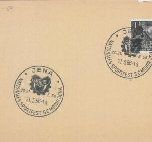 75806 - GERMANY DDR - Postal History - EVENT Postmark 1956 Auto CARS
