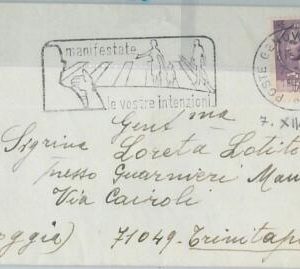 75825 - ITALY  - Postal History -  Postmark 1968 Auto CARS Road Safety