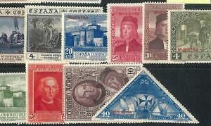 70773 -  SPAIN - STAMPS:  1930 Discovery of America - 12 Values SPECIMEN in RED