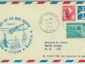83235 -  USA- Postal History - FIRST FLIGHT: New York  Madrid -  # E 30 1960