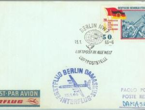 83176 - GERMANY DDR - Postal History - FIRST FLIGHT: Berlin - DAMASCUS 1966