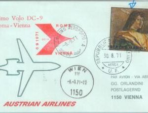 83028 - SAN MARINO - Postal History - FIRST FLIGHT: Rome  WIEN  # 810 AC  1971