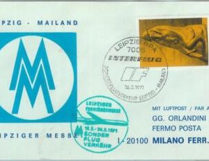 83172  - GERMANY DDR - Postal History - FIRST FLIGHT:  Liepzig  MILAN  # 783 LL