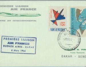 83120 - ARGENTINA - Postal History - FIRST FLIGHT:  Buenos Aires - Dakar  1964