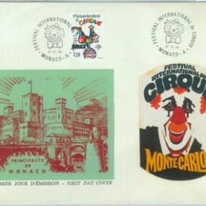 84129 - MONACO - Postal History -  Large FDC COVER 1979 - CIRCUS