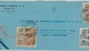84298 - MEXICO - POSTAL HISTORY - CENSORED COVER  to SWITZERLAND by CLIPPER 1942