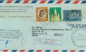 84324 -  VENEZUELA - POSTAL HISTORY - REGISTERED COVER to  MEXICO 1960