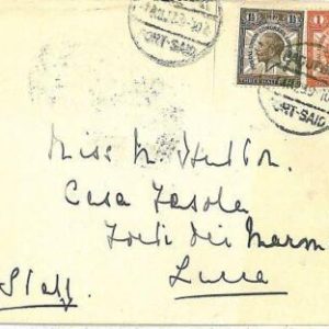 08653 - GB - POSTAL HISTORY - SHIP COVER - PORT SAID postmark PAQUEBOT