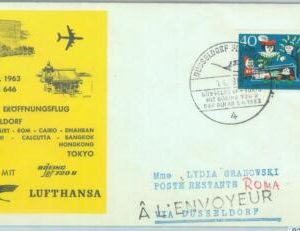 83151  - GERMANY - Postal History - FIRST FLIGHT:  DUSSELDORF  Tokyo-  # 501 AB