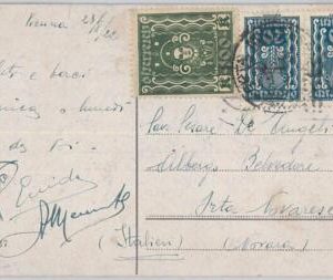 65684 - AUSTRIA -  POSTAL HISTORY - 140 Kr rate on POSTCARD to ITALY  1922