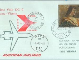 83027 - SAN MARINO - Postal History - FIRST FLIGHT:  Rome  VIENNA -  # 810 AC