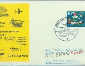 83152  - GERMANY - Postal History - FIRST FLIGHT:  DUSSELDORF  Tokyo-  # 501 AB