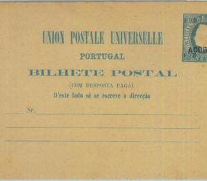 85302 - AZORES - POSTAL HISTORY - STATIONERY Card  Higgings & Gage # 6 1878