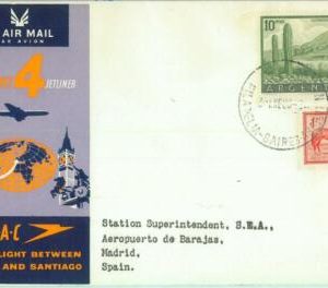 87369 - ARGENTINA - Postal History - FIRST FLIGHT:  BOAC London - Santiago 1960
