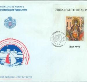 84131 - MONACO - Postal History - Large FDC COVER 1998 - religion XMAS
