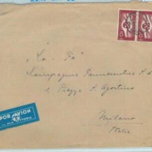 84145 - PORTUGAL - Postal History - Large AIRMAIL COVER to ITALY  1940