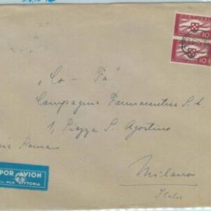 84147 - PORTUGAL - Postal History - Large AIRMAIL COVER to ITALY  1940