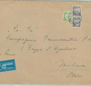 84149 - PORTUGAL - Postal History - Large AIRMAIL COVER to ITALY  1940