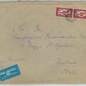 84148 - PORTUGAL - Postal History - Large AIRMAIL COVER to ITALY  1940