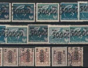 66219 - POLAND - Very Fine  STAMPS: INFLATION STAMPS from specialized collection