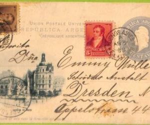 ac6403 - ARGENTINA - POSTAL HISTORY - Picture STATIONERY CARD to GERMANY  1899