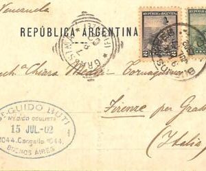 ac6411 - ARGENTINA - POSTAL HISTORY - Postcard  to ITALY  1902 Libertad Sentada