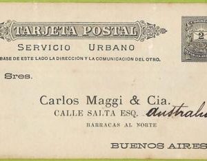 ac6404 - ARGENTINA - POSTAL HISTORY - Private STATIONERY CARD  1882