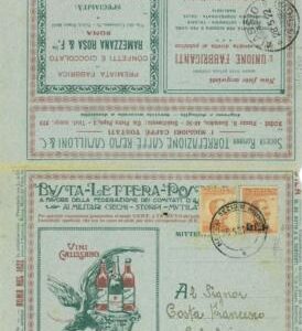 P0543 - ITALY - POSTAL HISTORY - BLP ADVERTISING COVER Medicine ANIMALS cinema