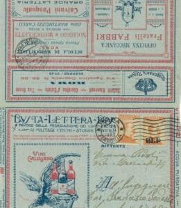 P0544 - ITALY - POSTAL HISTORY - BLP ADVERTISING COVER Medicine FOTOGRAPH cinema