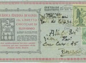 P0542 - ITALY - POSTAL HISTORY - BLP Advertising return card  1922 - BANKING