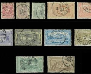 BK1840 - GREECE - STAMPS - 1896 Olympic Games  Yvert # 101/12 Very Fine USED