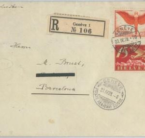 74173 - SWITZERLAND - Postal History - FIRST FLIGHT COVER  -  Muller  # E1 1928